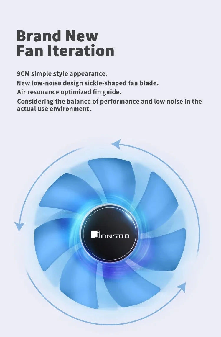 JONSBO-PWM Ventilador CPU, 4 Heat Pipe, CPU Cooler, Refrigerador de ar para Intel LGA1700, 1200, 115X, AMD, AM4, AM5,CR-1400 EVO