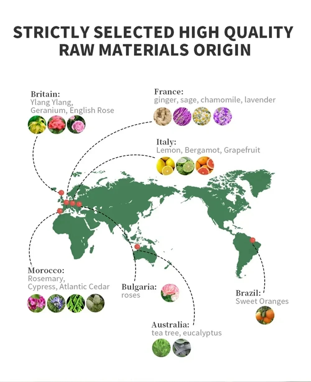 Aroma Diffuser Perfume Fragrance Oil Pure Scented Air Freshener Scent Diffusers Diaurelle 500ML Essential Oil Diffuser Natural