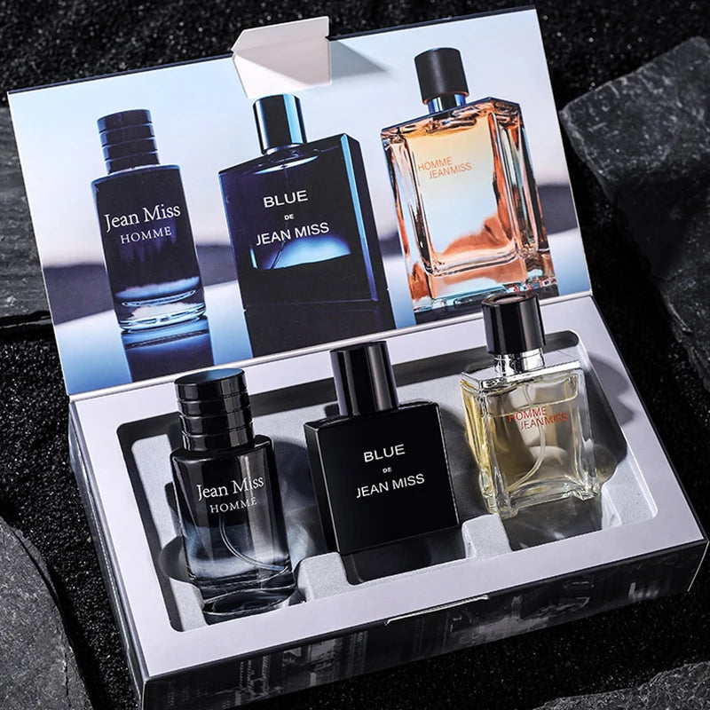 High Quality 90ml Men Perfume Hombre Gift Box 3pcs Set Colognes Scent Fascination Man Perfumes Masculinos Lasting Parfum New