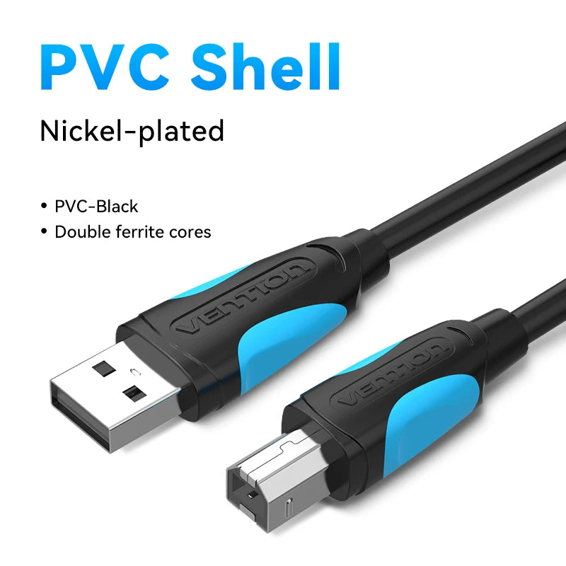 Vention USB Printer Cable USB 2.0 Type A Male To B Male Sync Data Scanner Printer Cable for ZJiang HP Canon Epson USB Printer