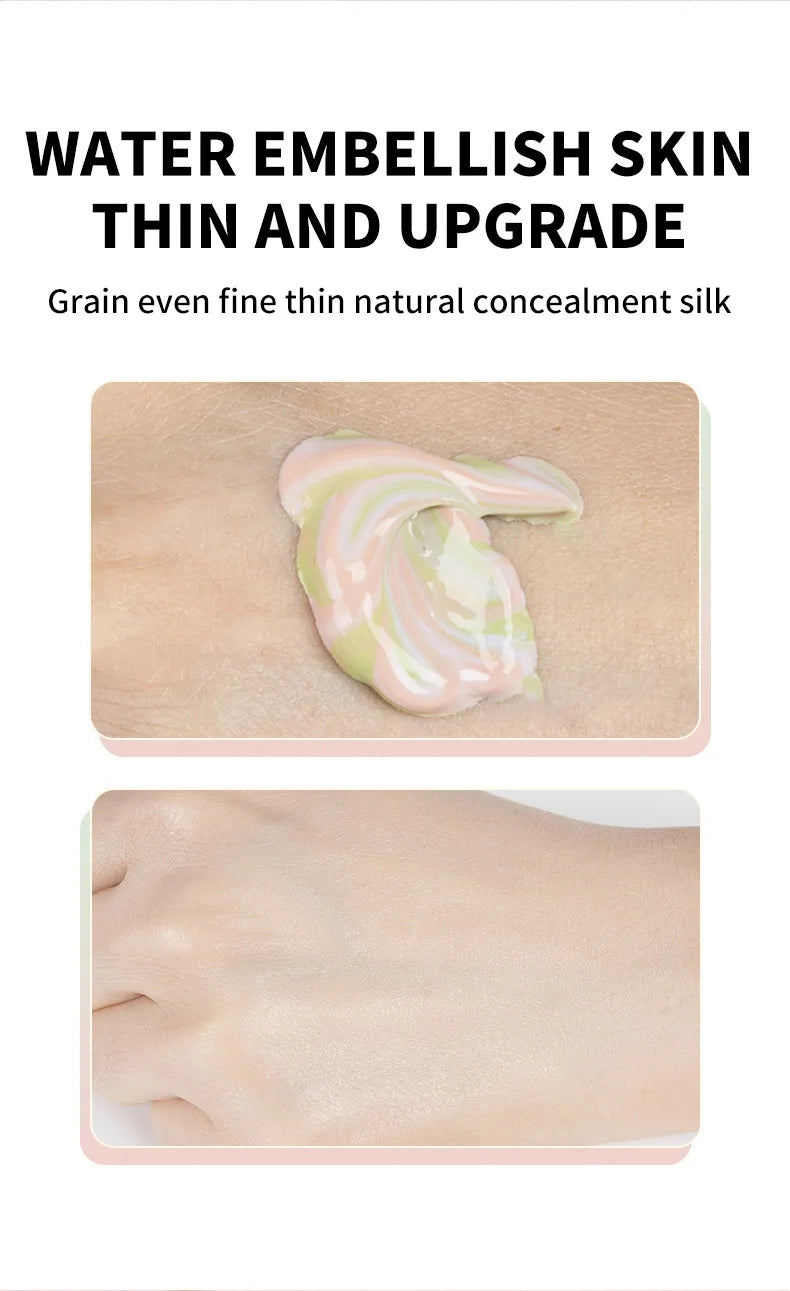 Makeup Primer Breathable BB Cream Not Sticky Face Foundation Intensive Moisturizes Provide Deep Moisture Helps Brighten Skin