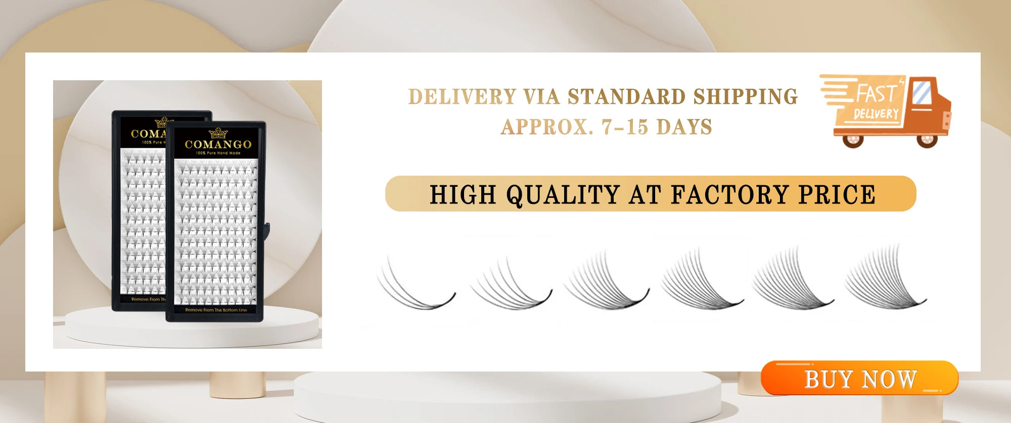 CoMango Wispy Pointy Base Premade Russian Volume Fans 3D 6D 10D 12D 14D 16D Lashes Extension 300 Fans False Mink Eyelashes