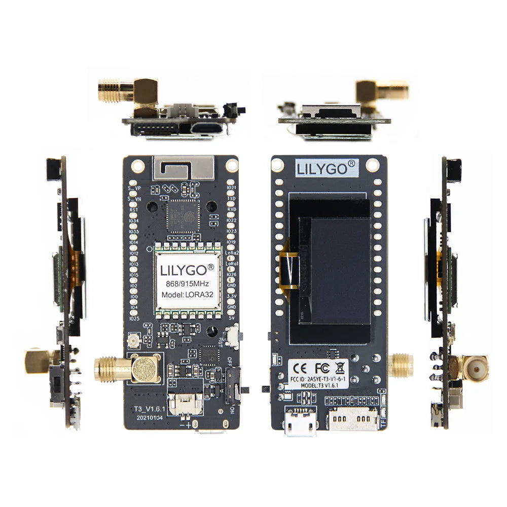 LILYGO® TTGO LoRa32 V2.1_1.6 Version 433/868/915Mhz ESP32 LoRa OLED 0.96 Inch SD Card Bluetooth WIFI Wireless Module ESP-32  SMA