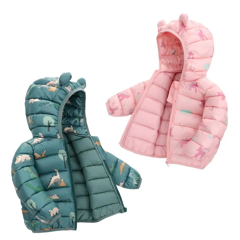 Boys Girls Cotton-Padded Clothes Children's Clothes Winter Clothes Baby Coats 2025 Thickened Jackets Children's Clothing