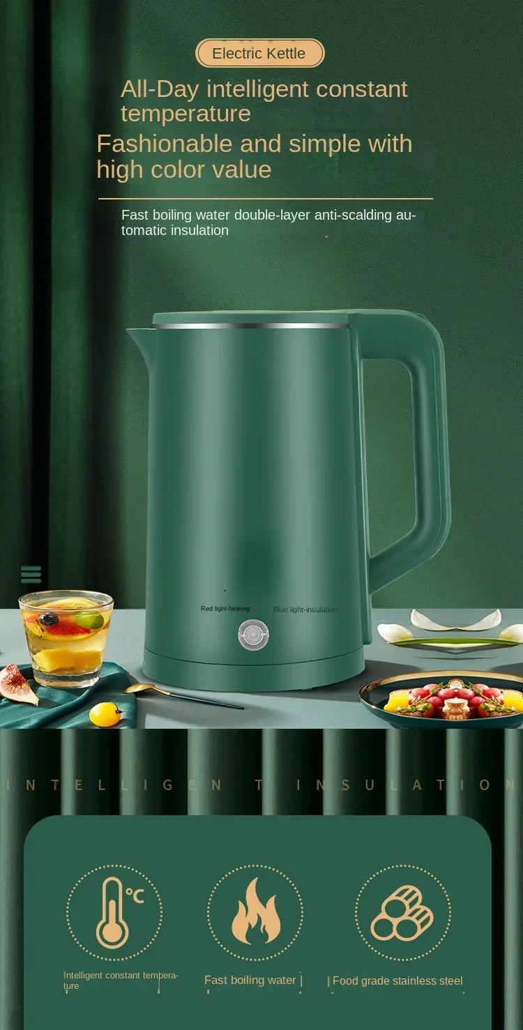 Electric kettle, stainless steel, small household appliances, household kettle, automatic power off