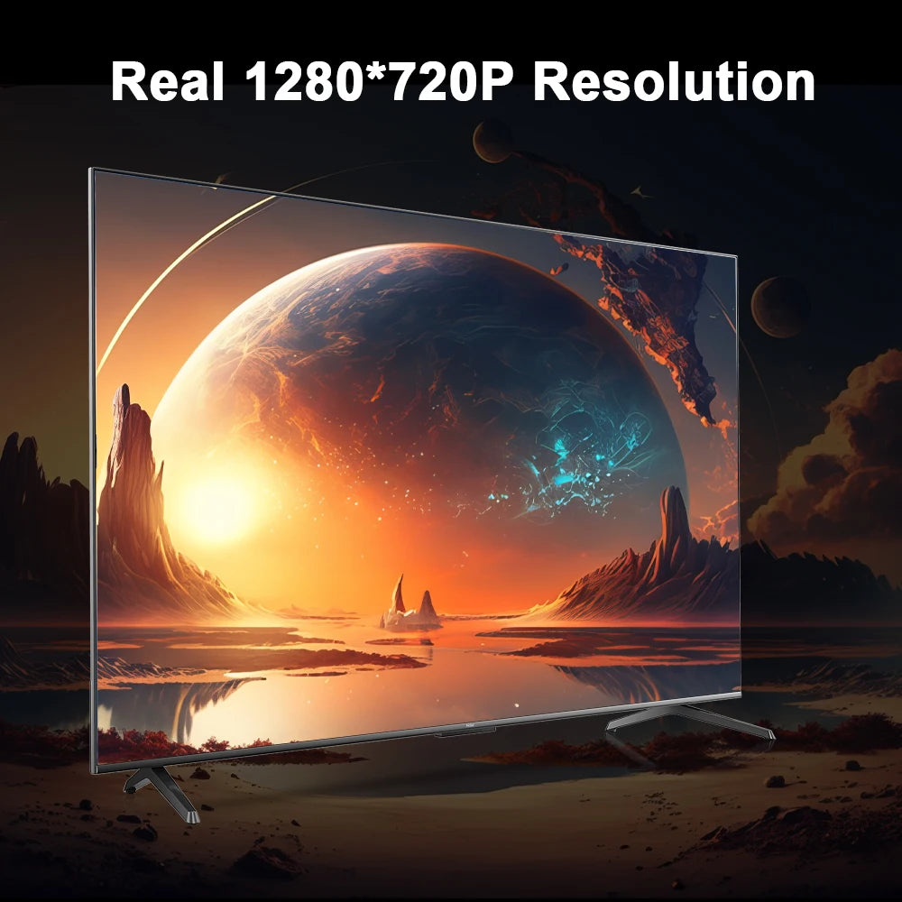 Transpeed Android 11 Wifi6 260ANSI Projector AllwinnerH713 1280*720P 4K180° flexible BT5.0 Home Cinema Outdoor portable Projetor