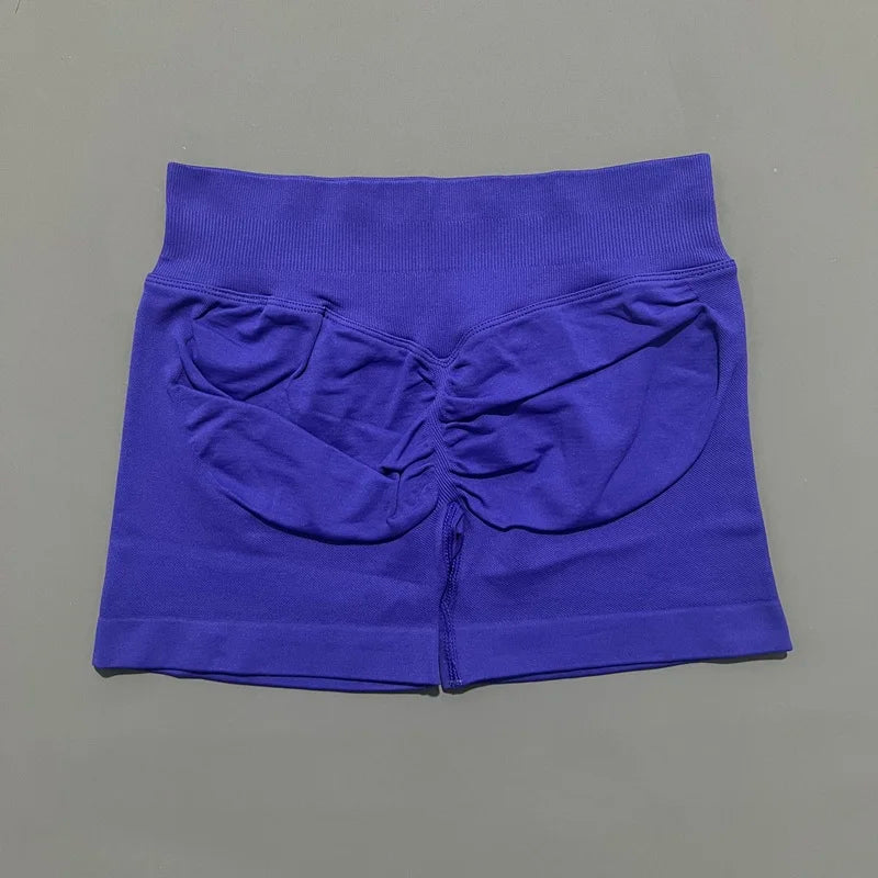 HISTELLO Impact Shorts 4.5" Women Fitness Sports Biker Shorts Low Waist Gym Short Workout Scrunch Butt Yoga Seamless Leggings