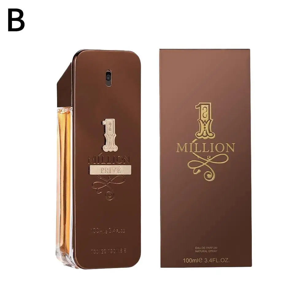 Golden Millionaire Luxury Perfume For Men Long-Lasting Woody Leather Fragrance Aromatic & Charming Masculine Scent Eau De Parfum
