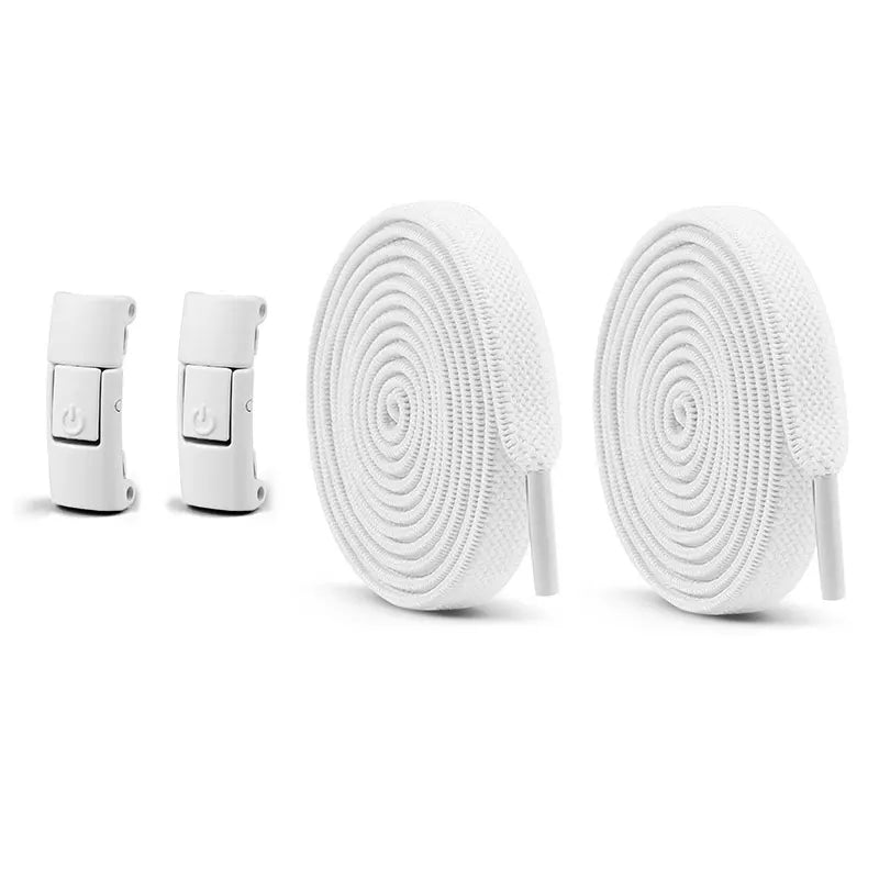 No Tie Shoe Laces Press Lock Shoelaces Without Ties Elastic Laces Locking Without Detachment 8mm Widened Flat Shoelace for Shoes