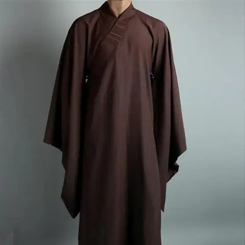 Monk Costume Buddhist Chinese Traditional Clothings Meditation Zen Shaolin Hanfu Clothing Taoism Tibetan Clothes Monk Robe