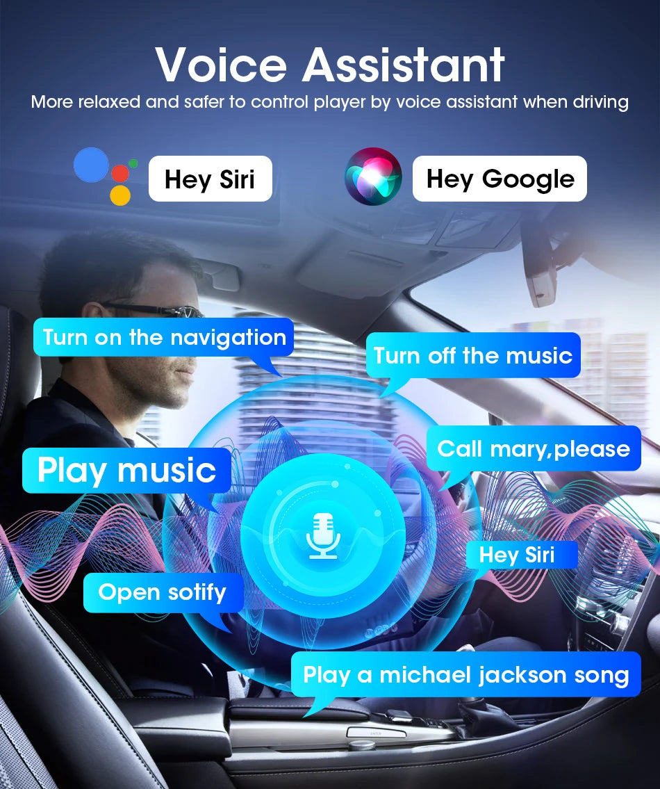 Develuck NEW 11.26 inch 4K DVR Wireless CarPlay and Android Auto Portable Dash Cam Car Screen Video Recorder 5G WIFI Navigation