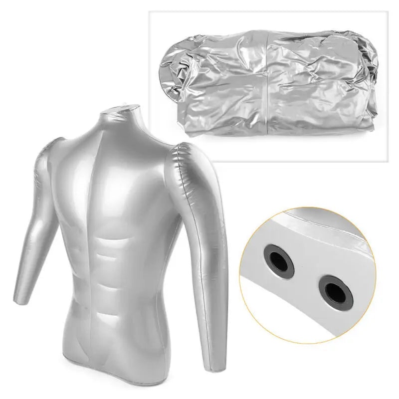 Man Half Body With Arm PVC Inflatable Mannequin Male Dummy Torso Model Fashion For Clothing Collection Retail Display