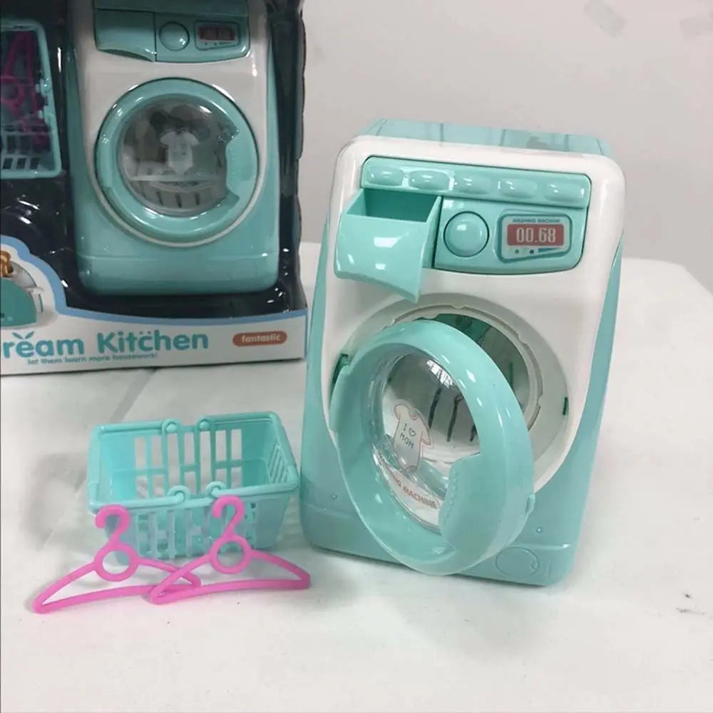 Model Small Household Appliances Simulation Washing Machine Toys Mini Furniture Mini Electric Washing Machine Filling Water Toy