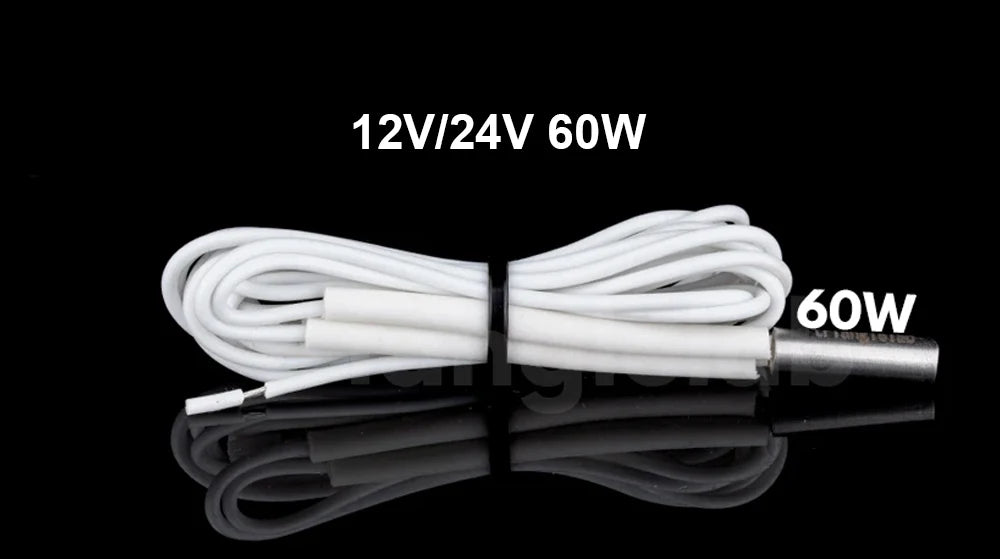 Trianglelab 3D Printer 6*20MM 12V/24V 40W Heater Cartridge With 100CM cable For 3D Printer for PT100 HOTEND Volcano MK8 MK9