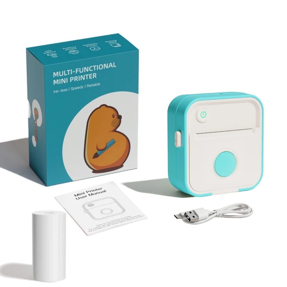 New D5 Label Printer Inkless Thermal Label Maker 12-57mm Paper Adjustable Sticker Pocket Mini Printer for photo