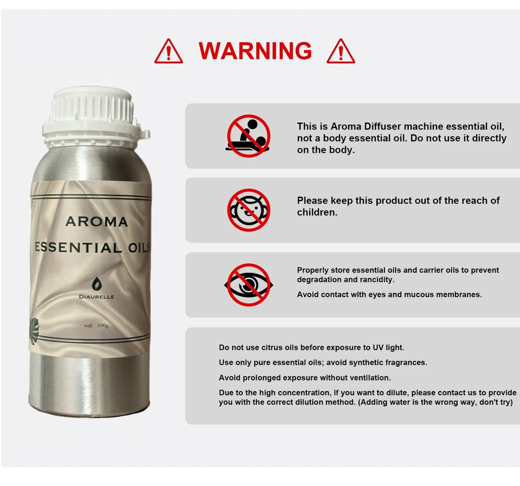 Aroma Diffuser Perfume Fragrance Oil Pure Scented Air Freshener Scent Diffusers Diaurelle 500ML Essential Oil Diffuser Natural