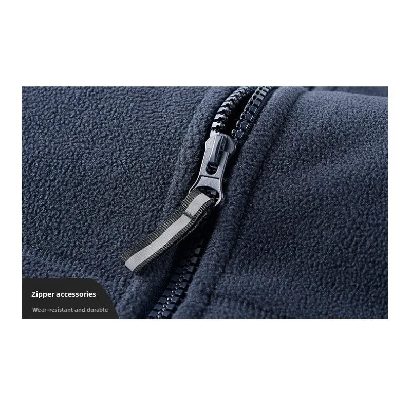 Winter New Fashion Trend Retro Sports Thick Warm Lamb Wool Jacket Men's Casual Loose Comfortable High-Quality Plus Size Jacket