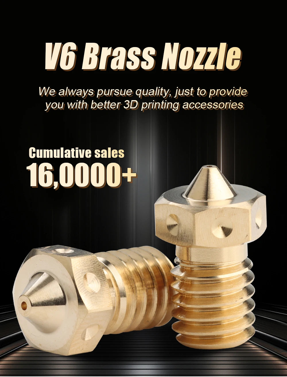 trianglelab BRASS V6 Nozzle for 3D printers hotend 3D printer nozzle for TD6 DDE CHC KIT v6 hotend extruder prusa i3 mk3