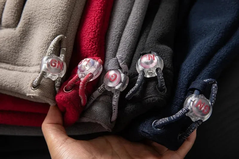 Windproof Fleece Padded Jacket for Men, Anti-Freezing, Warm Coat, Polar Cold, Large Size, Leisure, Fashion, Fall, Winter, New,