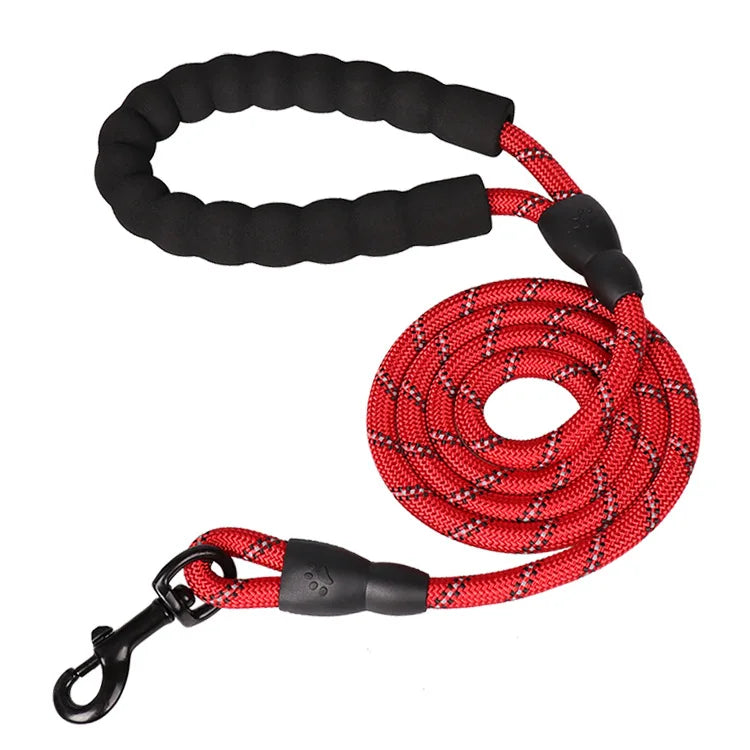 Pet Dog Leash Night Reflection Outdoor Multicolor Round Rope For Big Small Medium Large Dog Drag Pull Tow Leash Dog Accessories