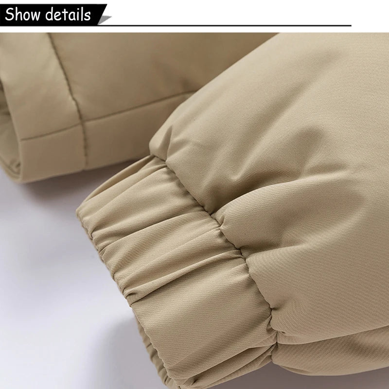 Autumn Winter Men Outdoor Removable Hooded Windbreak Jacket Coats Men Warm Outwear Casual Fashion Solid Parkas Jacket Male Tops