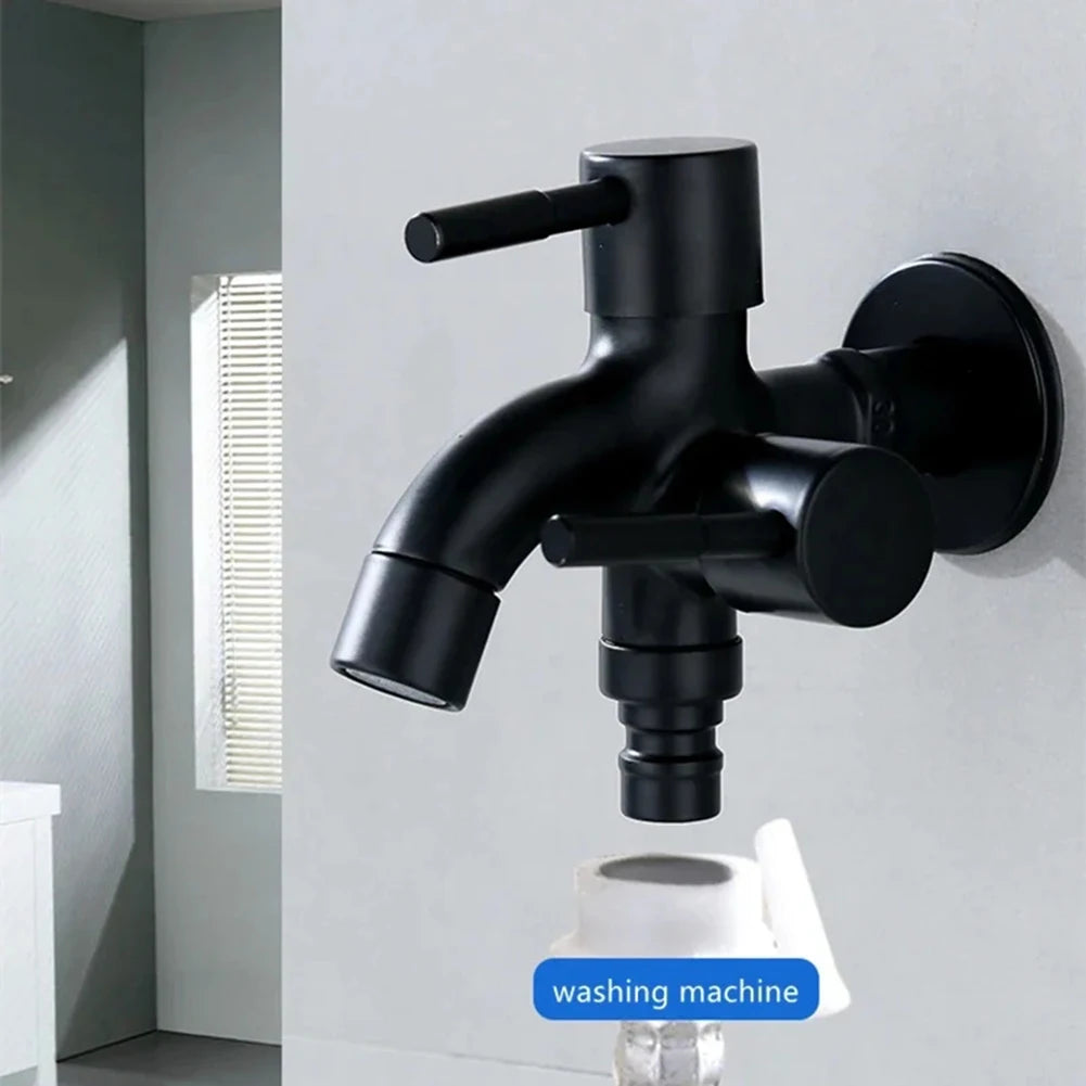Household Washer Faucets Multifunctional Washing Machine Faucet 1 Inlet 2 Outlets Double Water Tap Bathroom Accessories