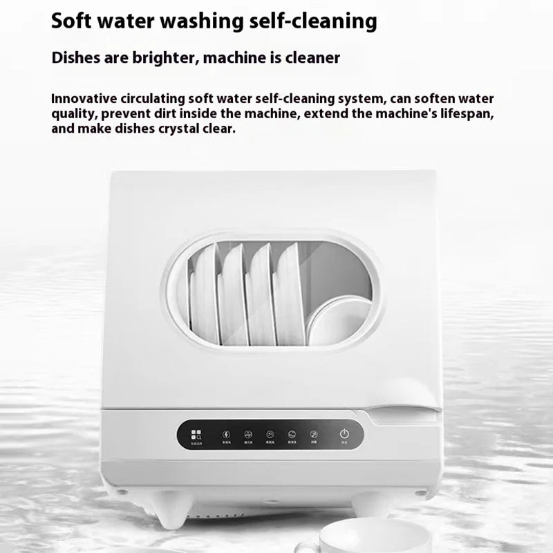Household Automatic Dishwasher Installation Free Small Desktop Drying Integrated Anti-virus Sterilizing Intelligent Dish Washer