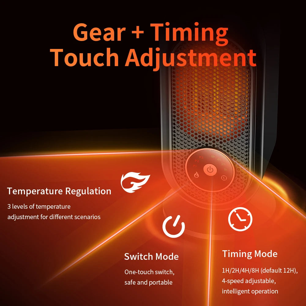 Portable Heater Electric Heater Convenient Bedroom Heater Heating Warm Winter Warmer Machine Fast Heating Office Home Appliance