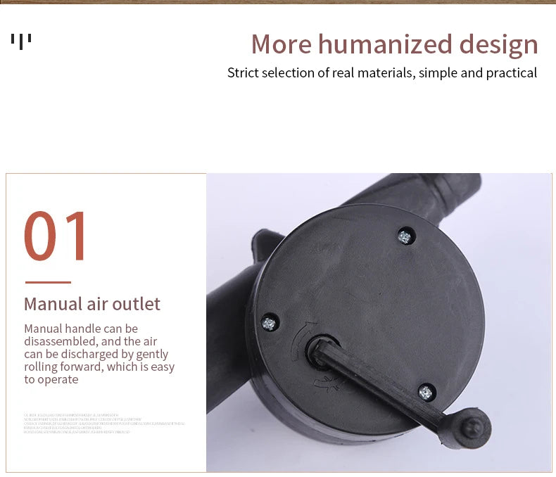 Hand Blower Household Hand Portable Barbecue Blower Small Hair Dryer Outdoor Barbecue Accessories Tools