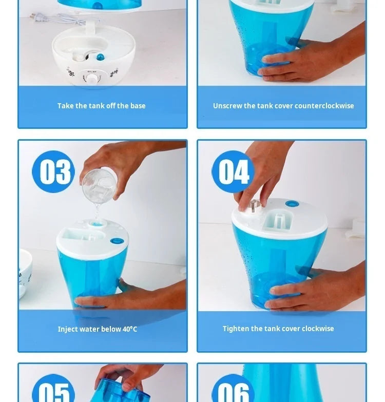 Household bedroom humidifier double spray large mist volume atomizing moisturizing Diffuser Ultrasonic Mini Aroma Air Purifier