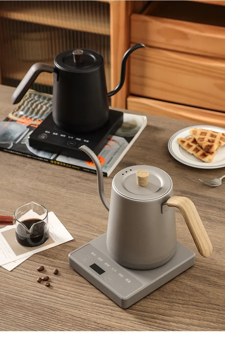 1000W Slim Mouth Pot Temperature Control Water Pot Tea Pot 220V Gooseneck Electric Coffee Pot Manual Brewing Coffee Pot