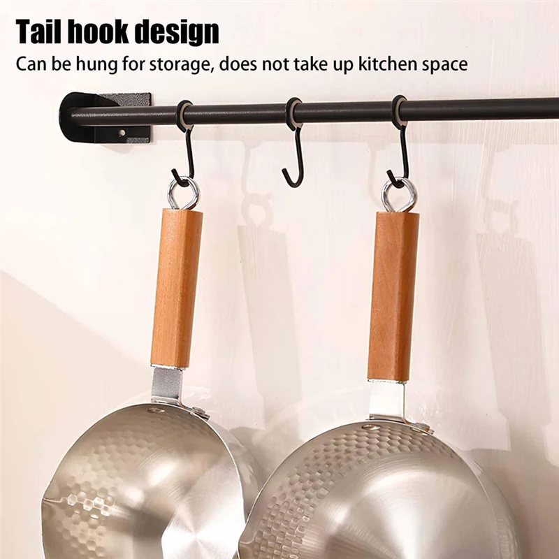 SOFT-Stainless Steel Stew Pot , Multi-Purpose Stew Pot With Pouring Spout, Solid Wood Handle With Hook,Cooking Pot