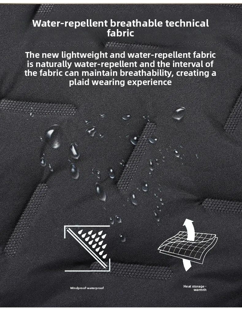 Men's hooded warm short jacket winter zipper pocket jacket outdoor sports and leisure work clothes windproof cotton jacket