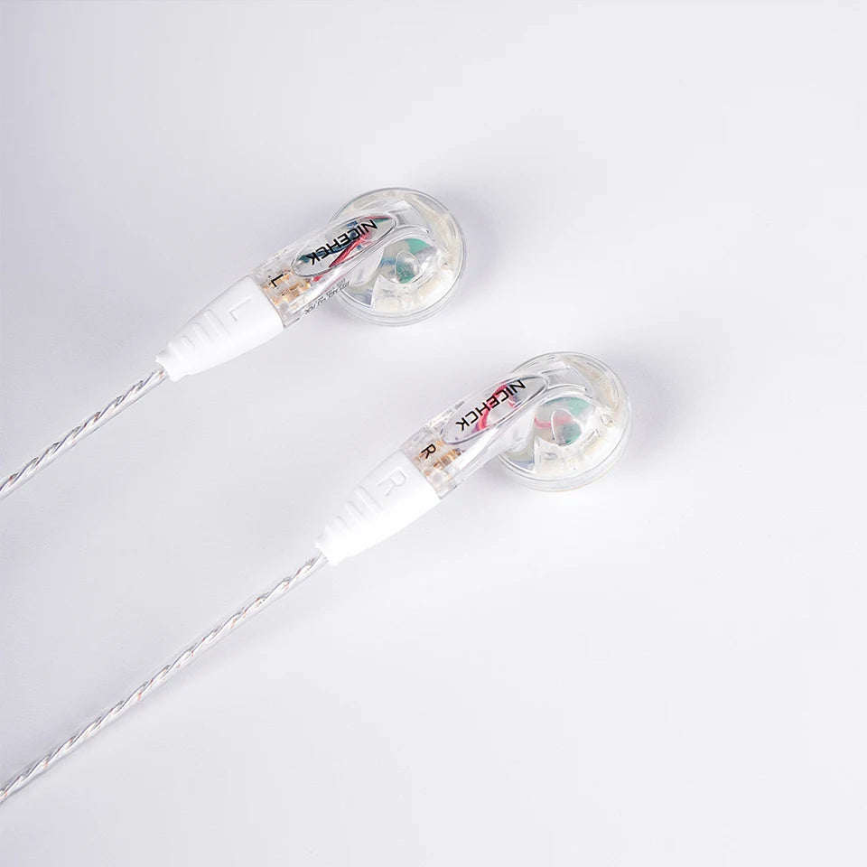 NICEHCK YDX Earbud HiFi Wired Microphone Earphone 14.8mm Dynamic Driver Music Headset With 2Pin Silver Plated OCC Mixed Cable