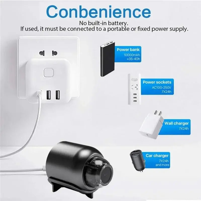 Wireless WiFi 1080P HD Mini Camera Baby Monitor Indoor Security Surveillance Night Vision IP Cam Video Recorder Safety Camcorder