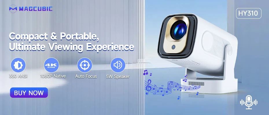 Magcubic 4K Android 11 Projector Native 1080P 390ANSI HY320 Dual Wifi6 BT5.0 1920*1080P Cinema portable Projetor upgrated HY300