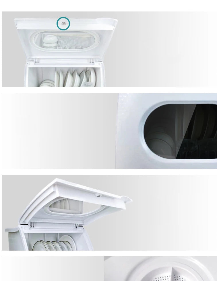 Household Automatic Dishwasher Installation Free Small Desktop Drying Integrated Anti-virus Sterilizing Intelligent Dish Washer