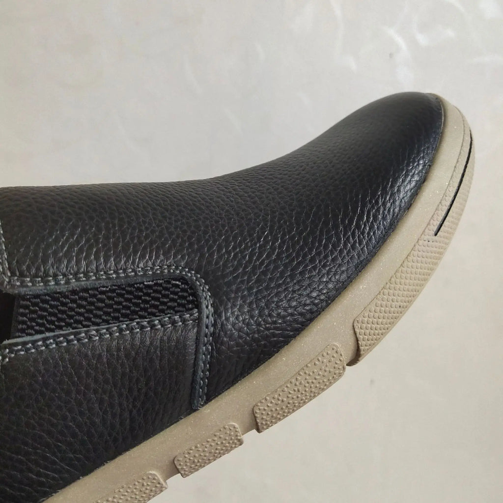 2025 Shoes Man 100% Genuine Leather Man Flat Shoes Casual Loafers Slip On Flats Shoes Moccasins Man Driving Shoes