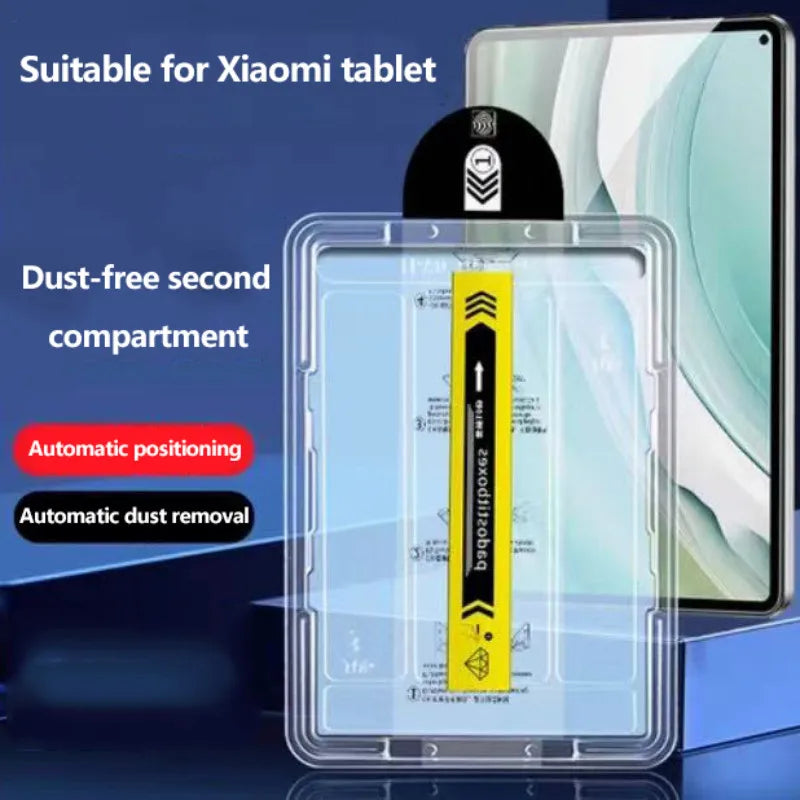 Auto Install Kit Tempered Glass For Xiaomi Pad 7 11.2 7Pro 2024 5 6 6S Pro Poco Pad12.1 RedmiPad SE 8.7 11 Pro12.1 Pro 5G 12.1