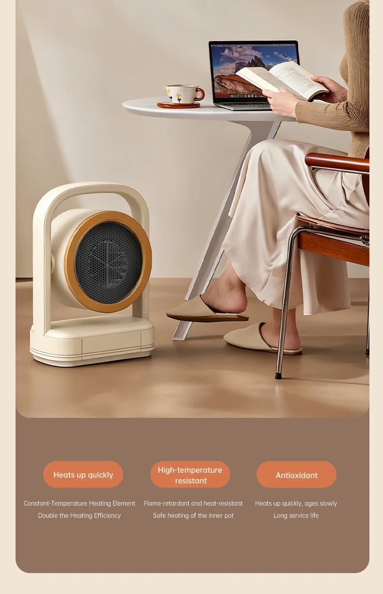 Desktop Heater Electric Heater Hot Air Blower Portable Heater Mini Energy Saving for Office Room Dormitory Home Appliance Warmer