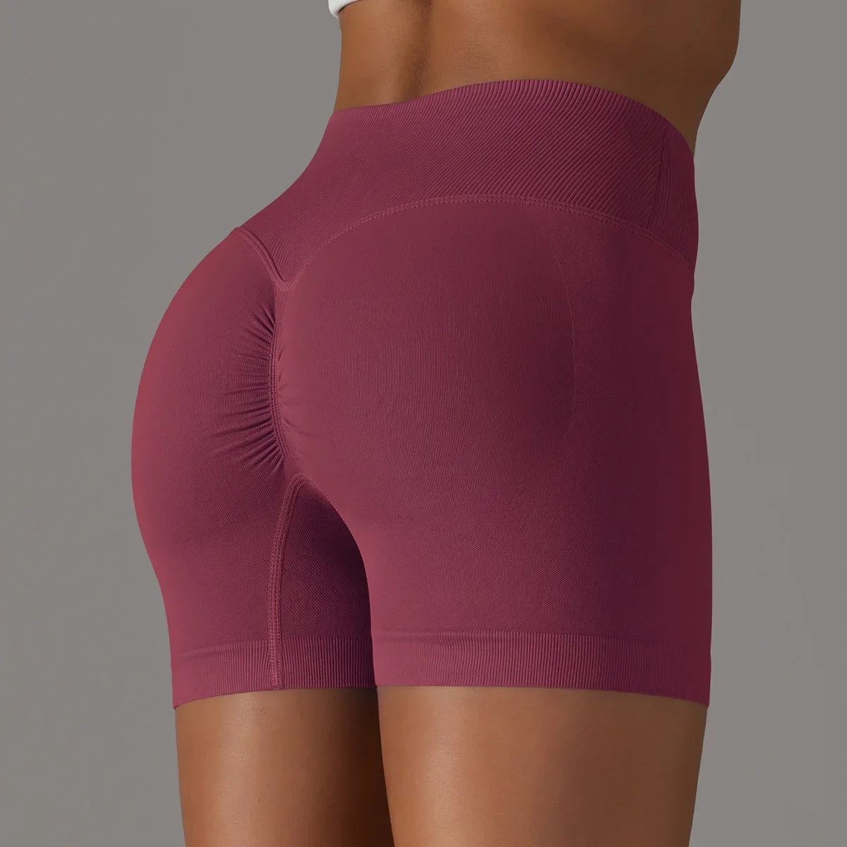 Women High Waist Workout Fitness Yoga Shorts Gym Push Up Yoga Leggings Scrunch Butt Seamless Sports Shorts