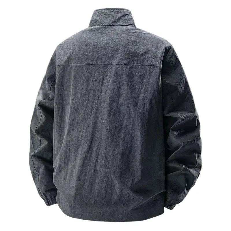 JEEP spirit men's jacket thin spring and autumn leisure stand collar outdoor fashion sports top