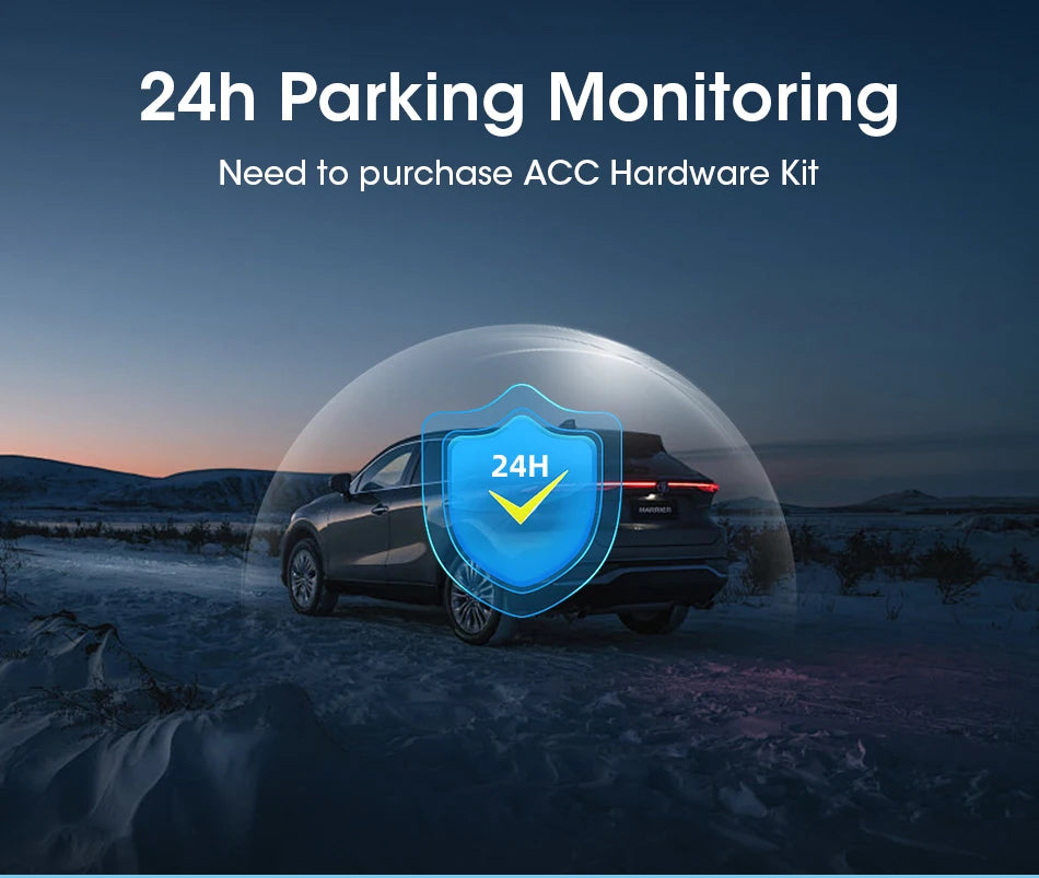 Vtopek 8.1 Inch 2.5K Dash Cam Wireless Carplay Android Auto Car DVR WiFi GPS Navigation Rearview Camera Dashboard Video Recorder