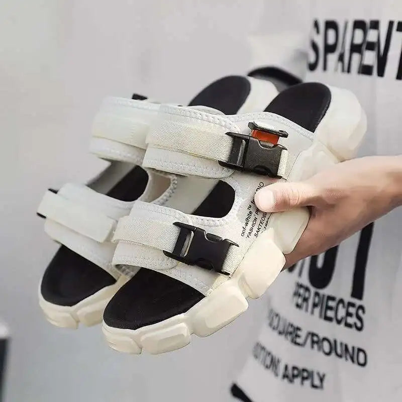 Fashion Sandals Summer Wear-resistant 2023 New Sports Dual-purpose Slippers Beach Shose Men Breathable Light Anti-Slippery