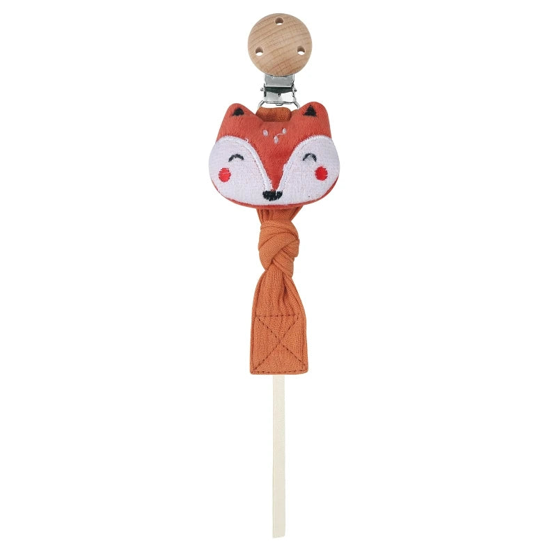 Baby Pacifier Clip Chain Cotton Cartoon Country Style Holder Dummy  Handmade   Christmas Gift Dropshipping