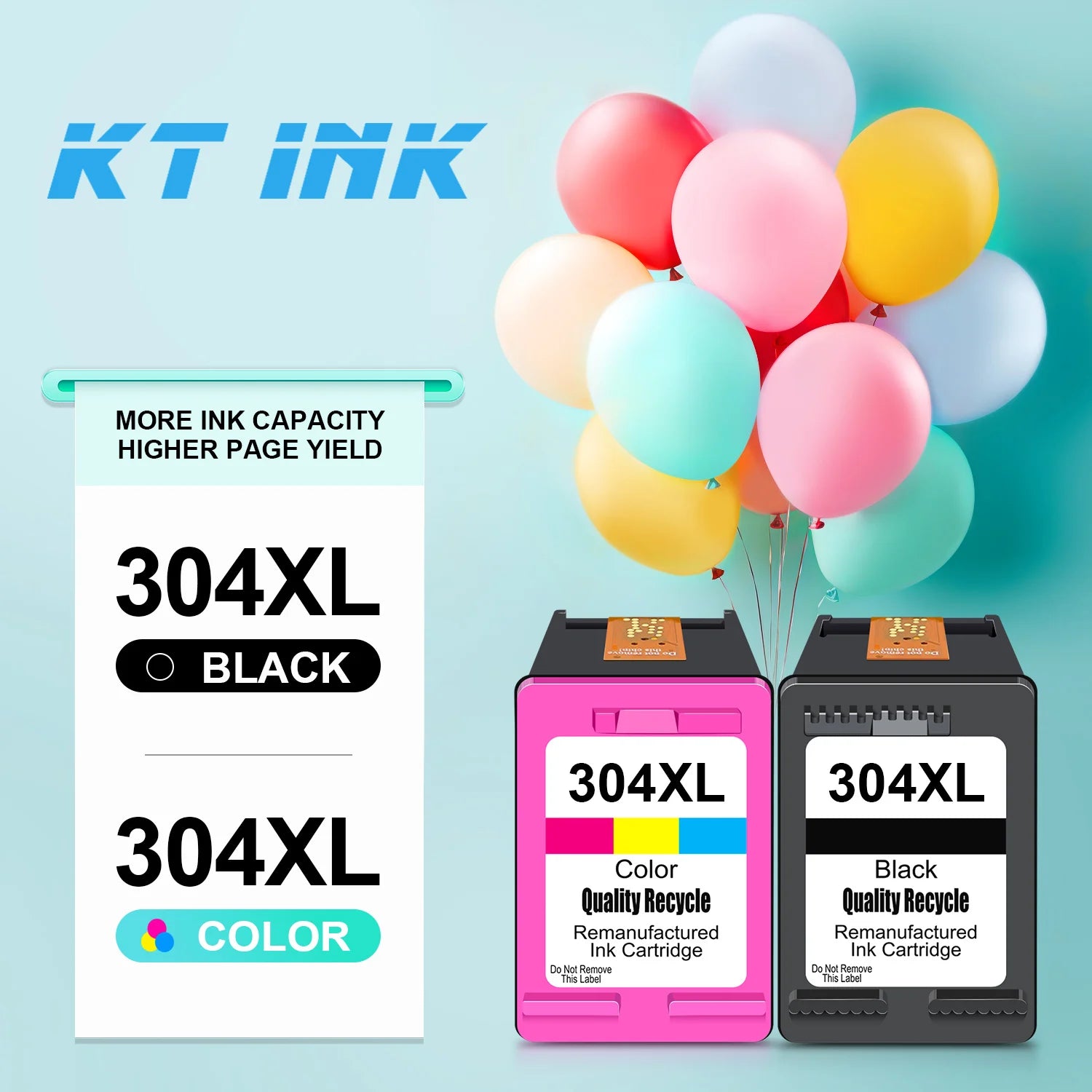 304XL hp High Yield Replacement for 304 XL Ink Cartridge Black Tri-color Work With Deskjet Envy AMP Printer