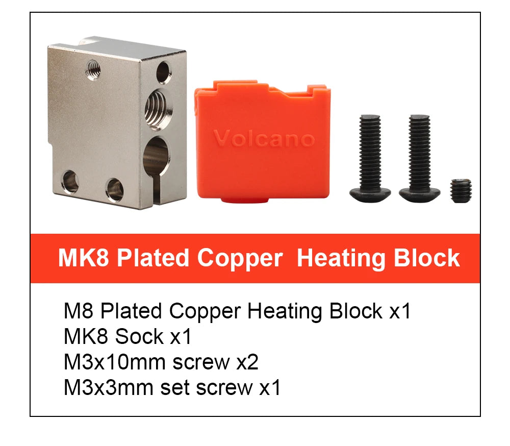 Trianglelab v6 Brass Heatblock For Hotend 3D Printer High Temperature Hardened Steel V6 Nozzles DDB  MATRIX EXTRUDER