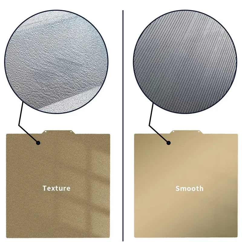 ENERGETIC PEI Sheet 120x120mm Double Sided PEI PEA PEO PET PEY Magnetic Build Plate Spring Steel Sheet for Voron V0 3D Printer