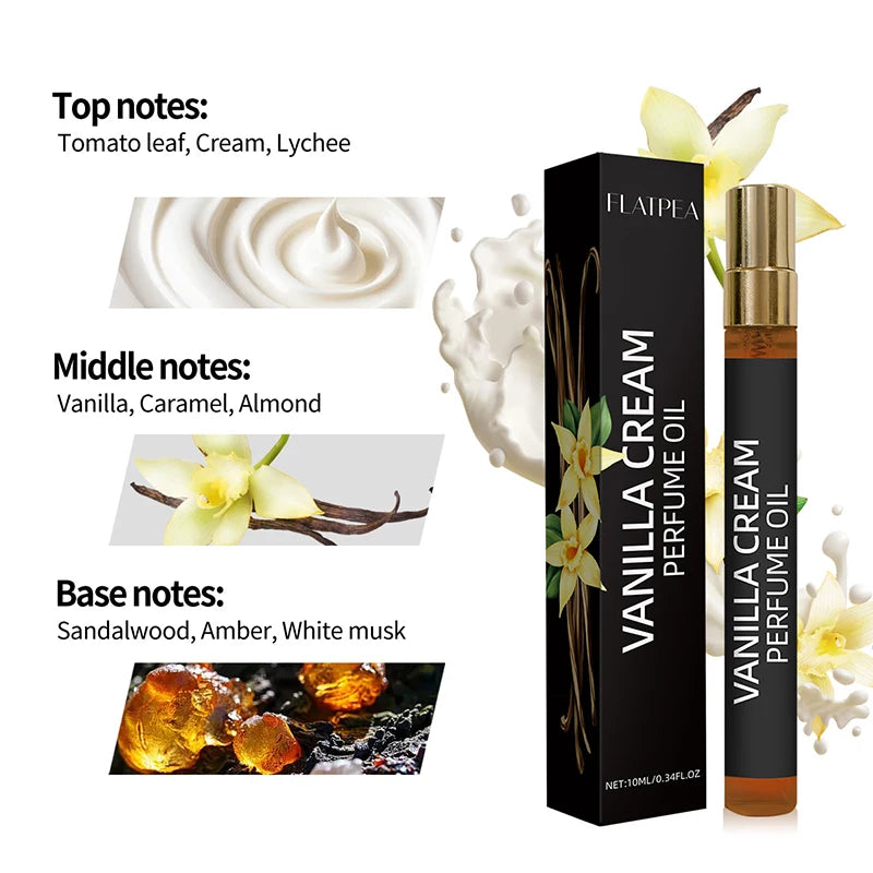 France Gourmet Fragrance Vanilla Cream Perfume Spray Unisex Passion Vanilla Eau De Parfum Irresistible Temptation Charm Perfume