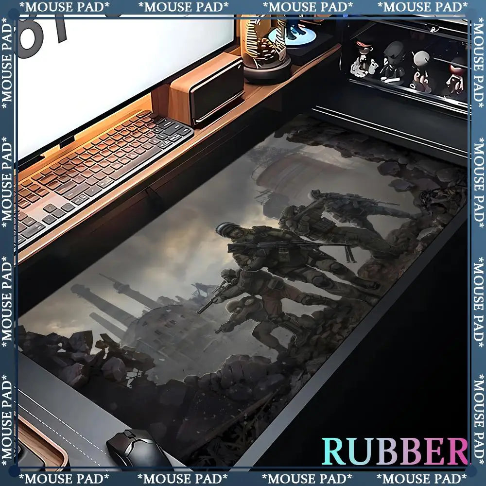 Stalker 2 Extra Large Gaming Mouse mat Computer Laptop Rubber Pad Gaming Keyboard Pad Desk Pad XXL 120*60 cm Lock Edge Mouse Pad